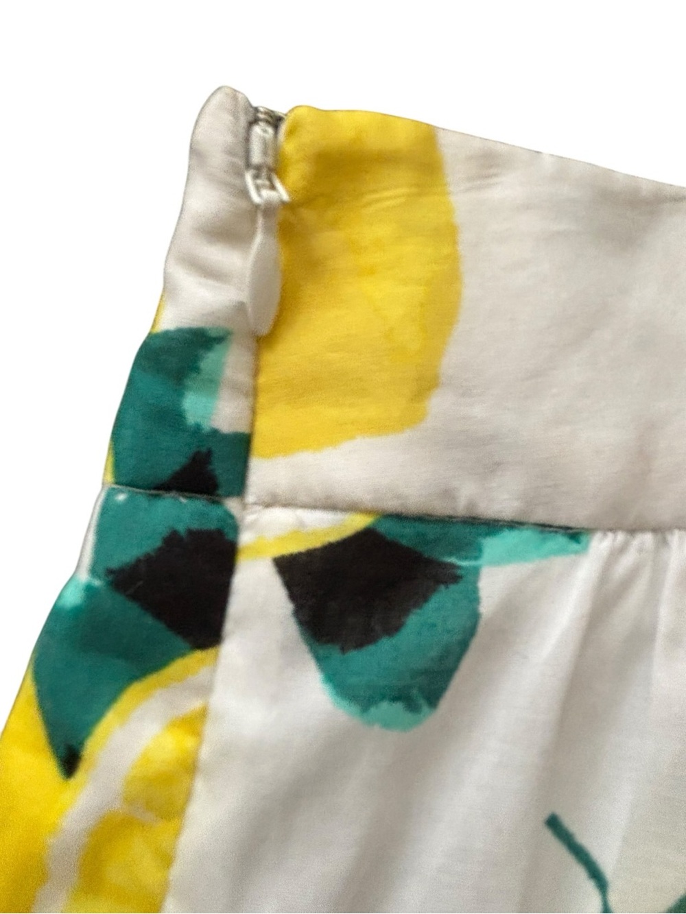 Cynthia Rowley Lemon Print Mini Skirt Size 10 Amalfi Coastal Cottagecore Summer - Picture 7 of 10